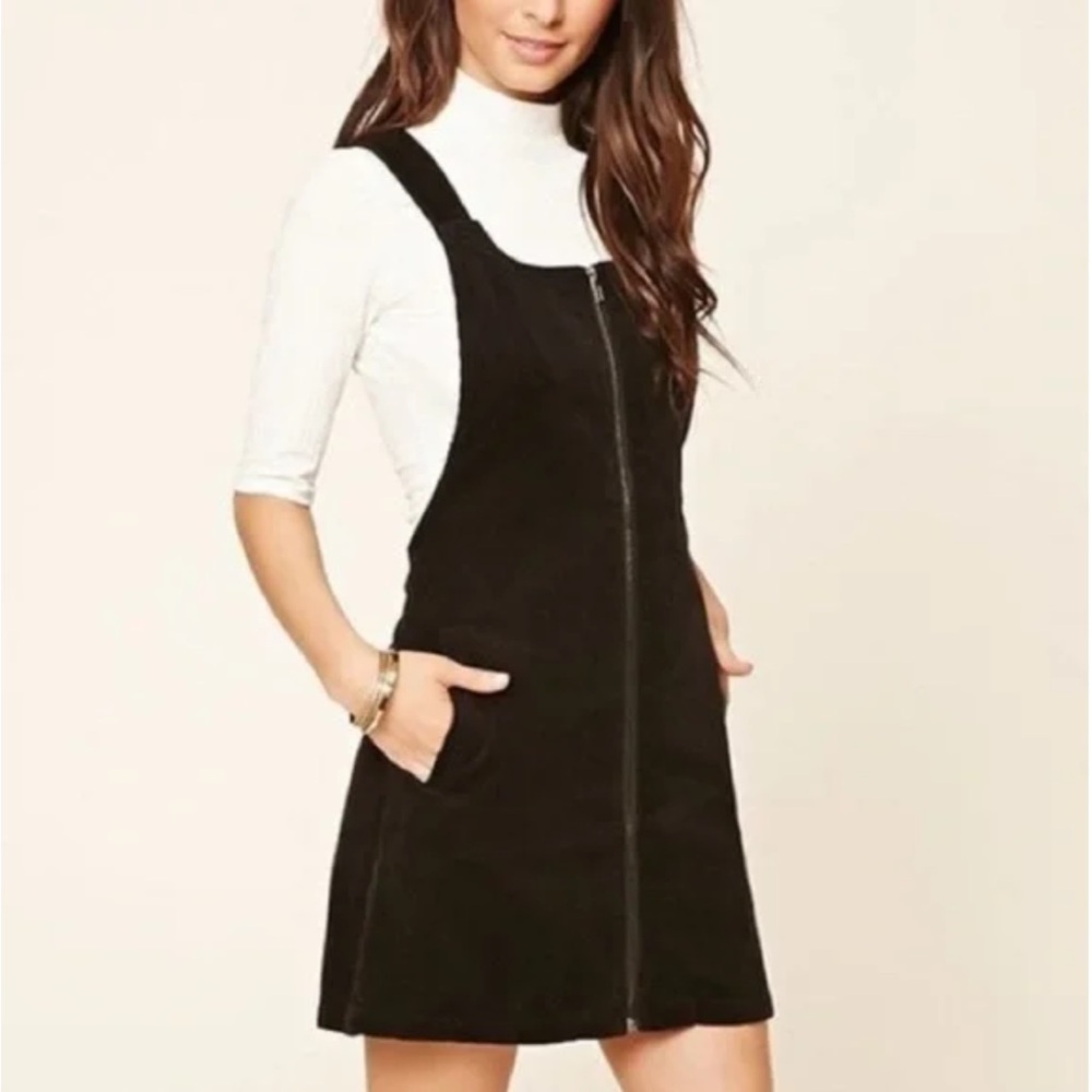 NWT Forever 21 Black Corduroy Dress
